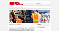 Desktop Screenshot of kursanmuhendislik.com